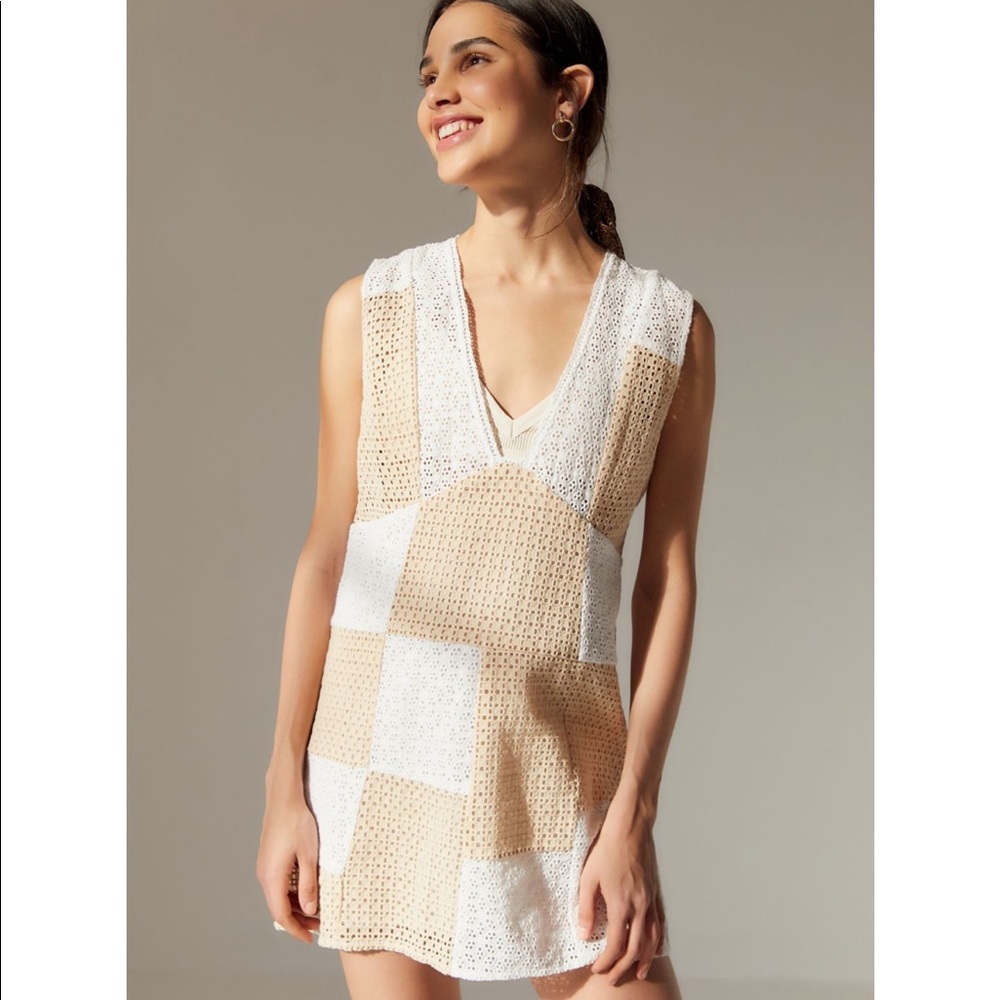 Urban Outfitters Patchwork Eyelet Dress
